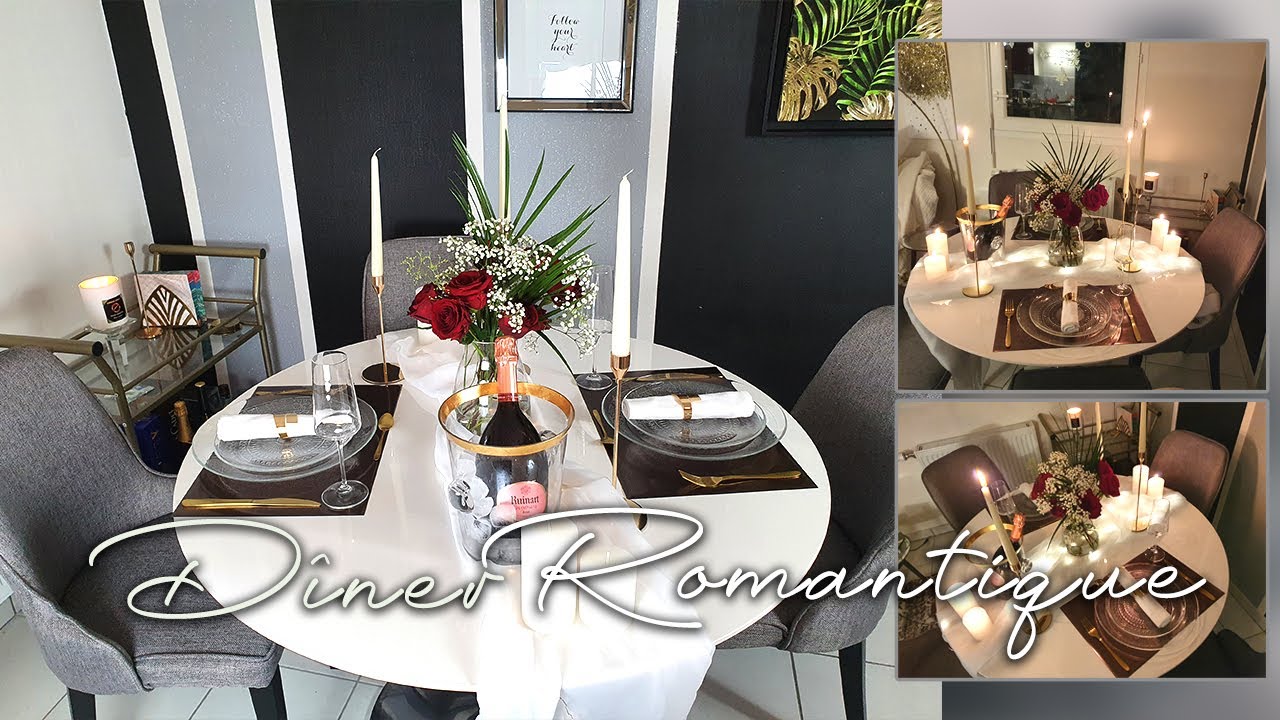 Comment réussir une soirée romantique a la maison/menu/décor/idée st valentin