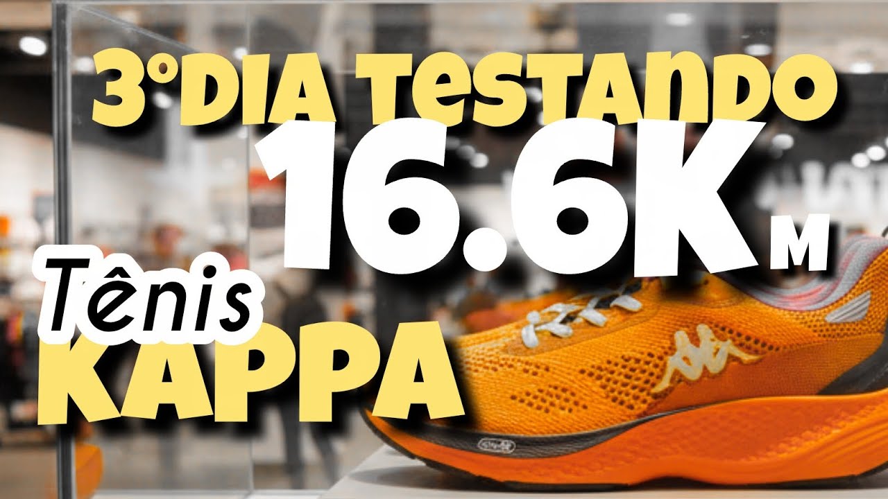CONTINUA A SAGA DO TÊNIS KAPPA PULSE Hoje 16.6Km  será que vai aguentar 300KM 