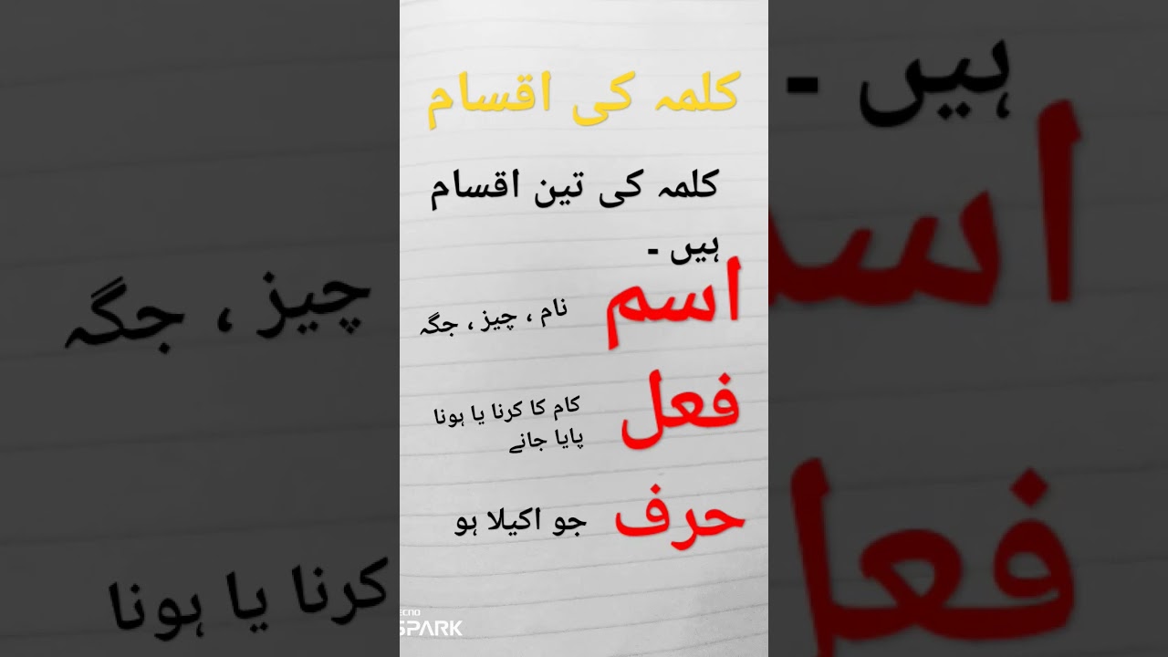 kalma ke iqsam|isam|fehl|Harf