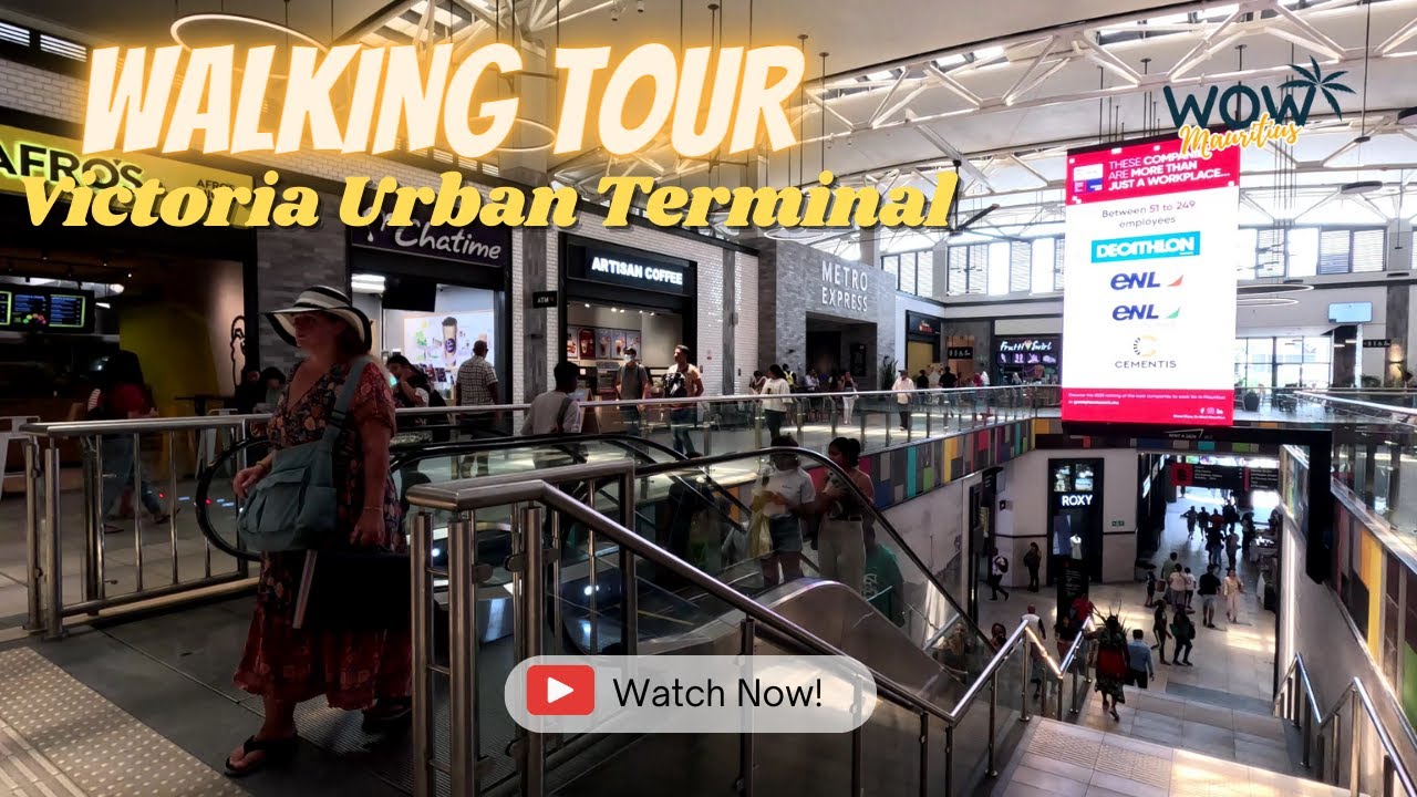 Victoria Urban Terminal and market, Walking tour 4k | Port Louis, Mauritius