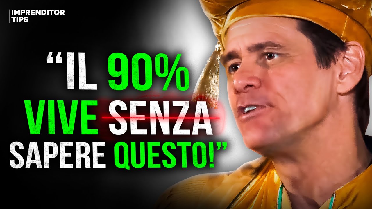 Il Discorso di Jim Carrey che TUTTI dovrebbero ascoltare.