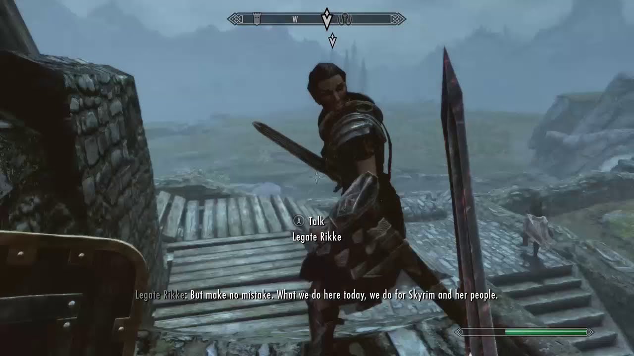 Skyrim: Defending Whiterun  gameplay (Civil War Questline)