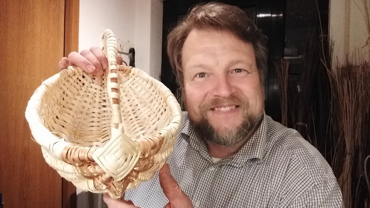 Rahmenkorb/Schwinge flechten - DIY - mit Gottesauge - weaving a frame basket with God's Eye