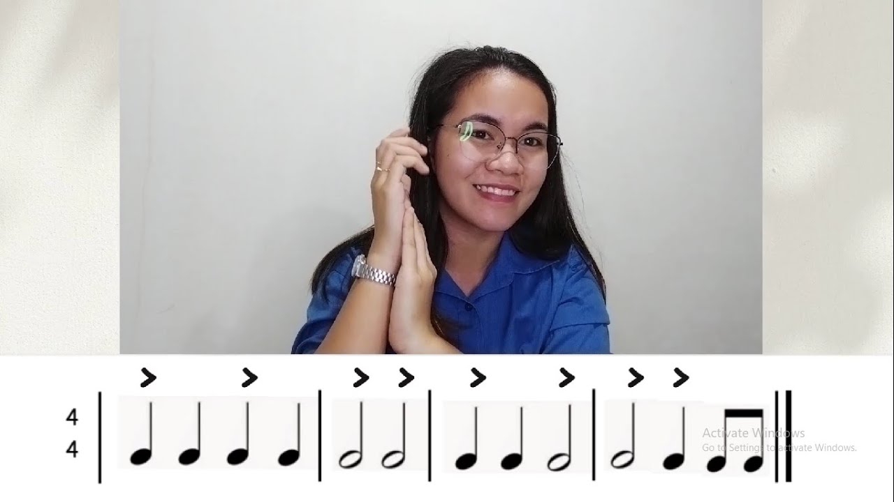 How to put Musical Accents? (2/4, 3/4, and 4/4 time signature)