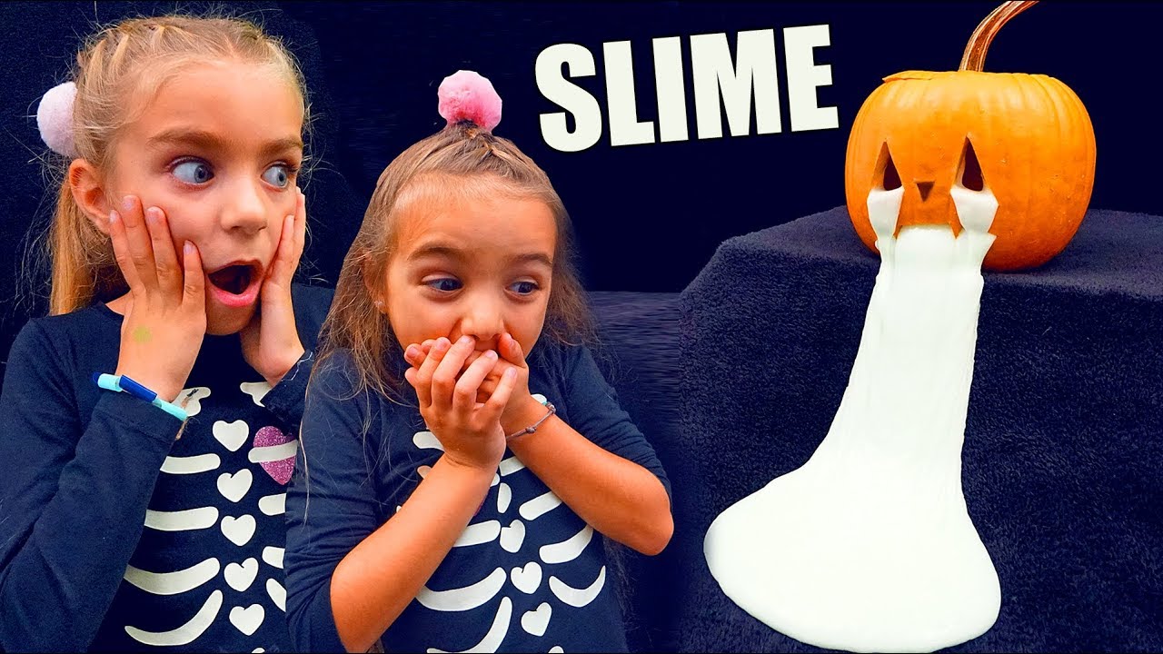 Slime dentro de una calabaza Halloween By Las Ratitas