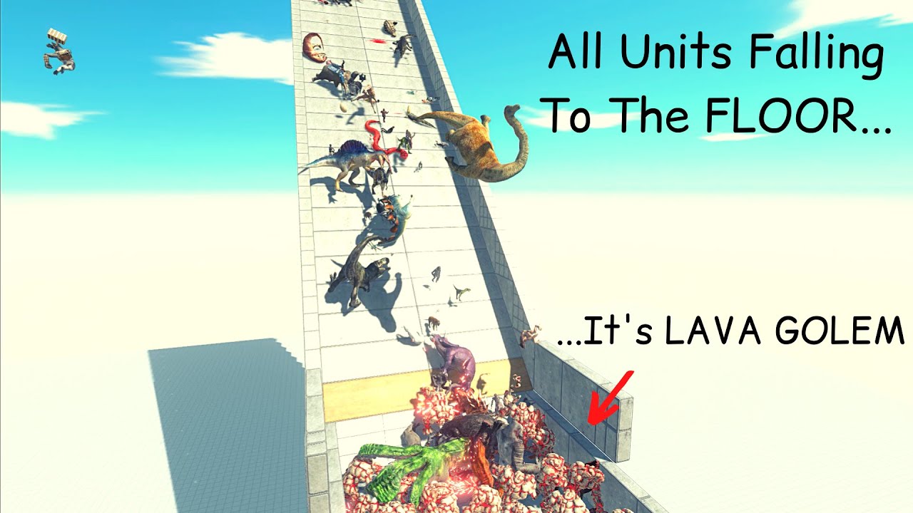 All Units Falling To The FLOOR It's LAVA GOLEM ARBS |Animal Revolt Battle Simulator