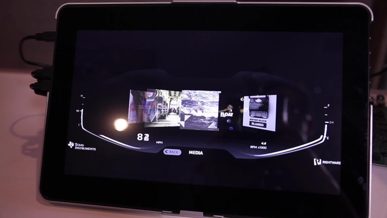 Rightware Cluster HMI on 