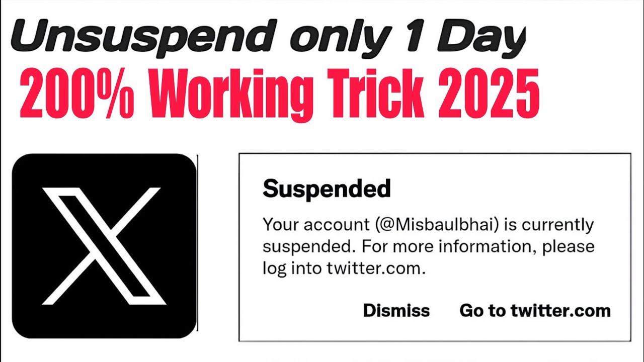X Account suspended recovery in hindi 2025 Twitter ke suspend account ko unsuspend kaise karen