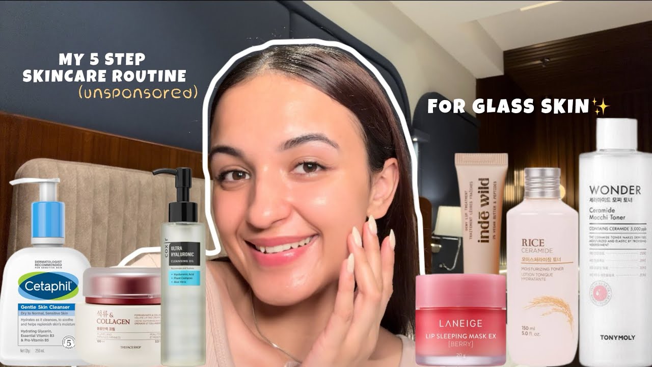 How to get Korean GLASS SKIN ✨/ My skincare routine(unsponsored)Honest Review,My Favourite products💖