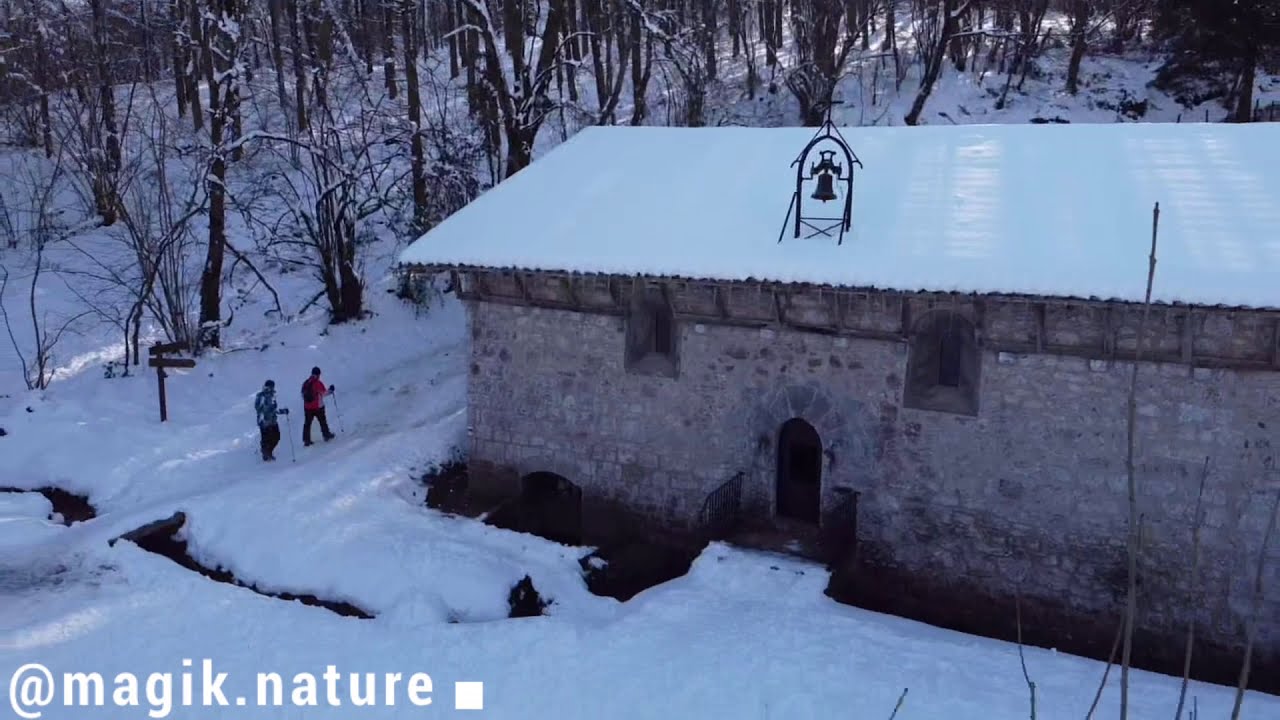 Iturriotz - Gazume - Ernio / A vista de DRON y con mucha nieve