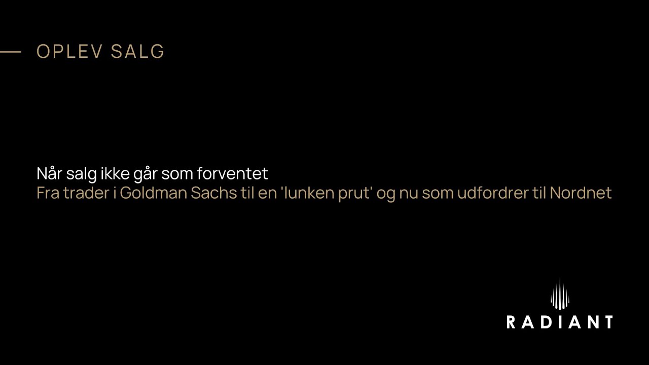 Når salg ikke går som forventet - Goldman Sachs til en ‘lunken prut’ & nu som udfordrer til Nordnet