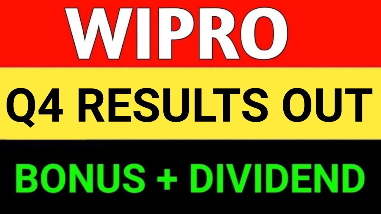 WIPRO Q4 RESULTS OUT | WIPRO LATEST NEWS | MARKET SUPPORT