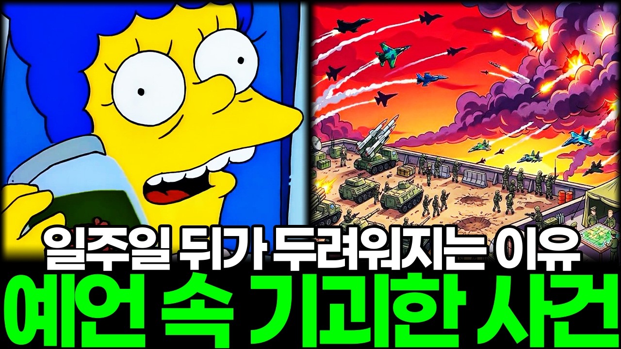 일주일 뒤가 두려워지는 이유, 심슨 가족 예언이 설계한 기괴한 타임라인
