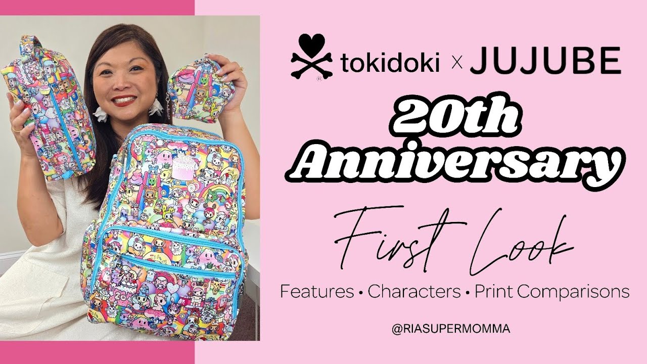 FIRST LOOK | tokidoki x JuJuBe 20th ANNIVERSARY Collection | Features, Characters, Print Comparisons