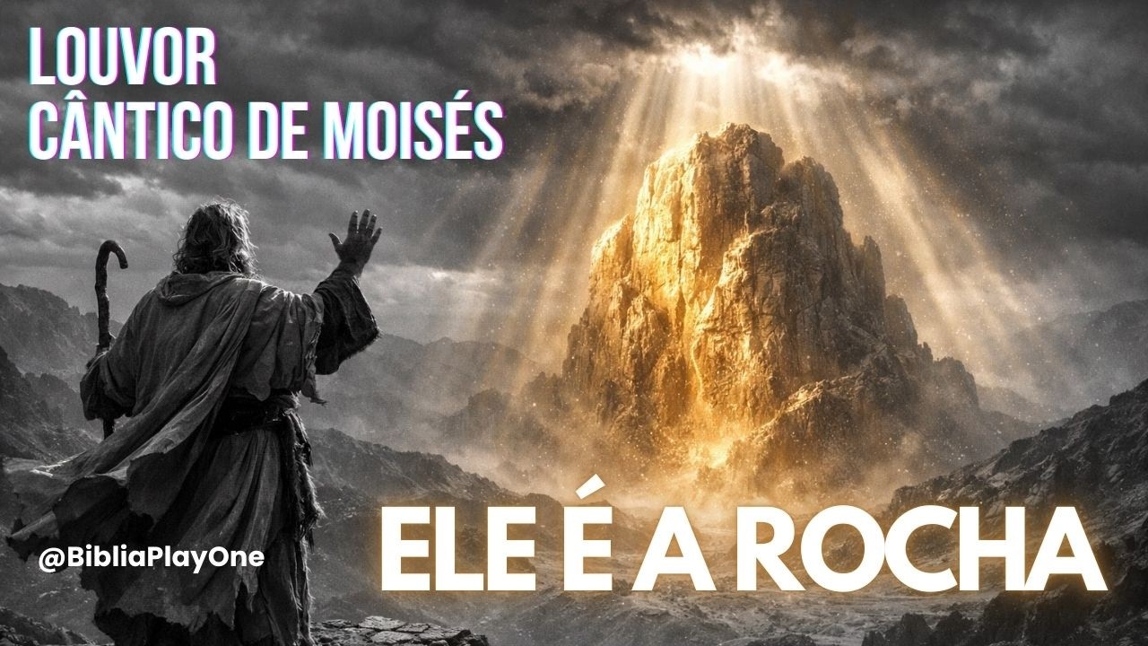 Louvor | Ele é a Rocha — Releitura do Último Cântico de Moisés | Deuteronômio 32:1–4 #BibliaPlayOne