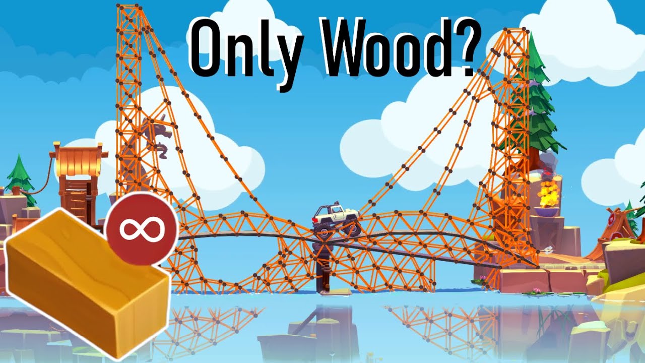 Can You Beat Poly Bridge 3 Using Only Wood?