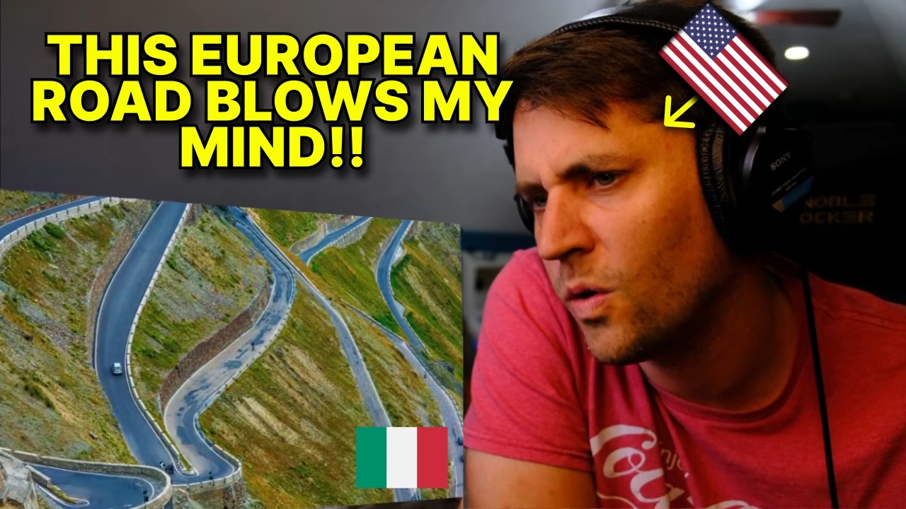 American reacts to the most INCREDIBLE European road: The Stelvio Pass