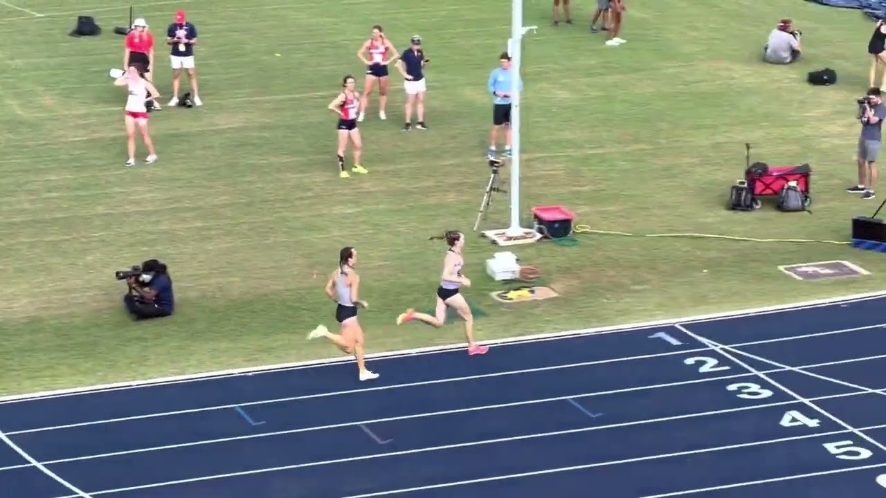 Sarah running 800M prelims ASUN Championships