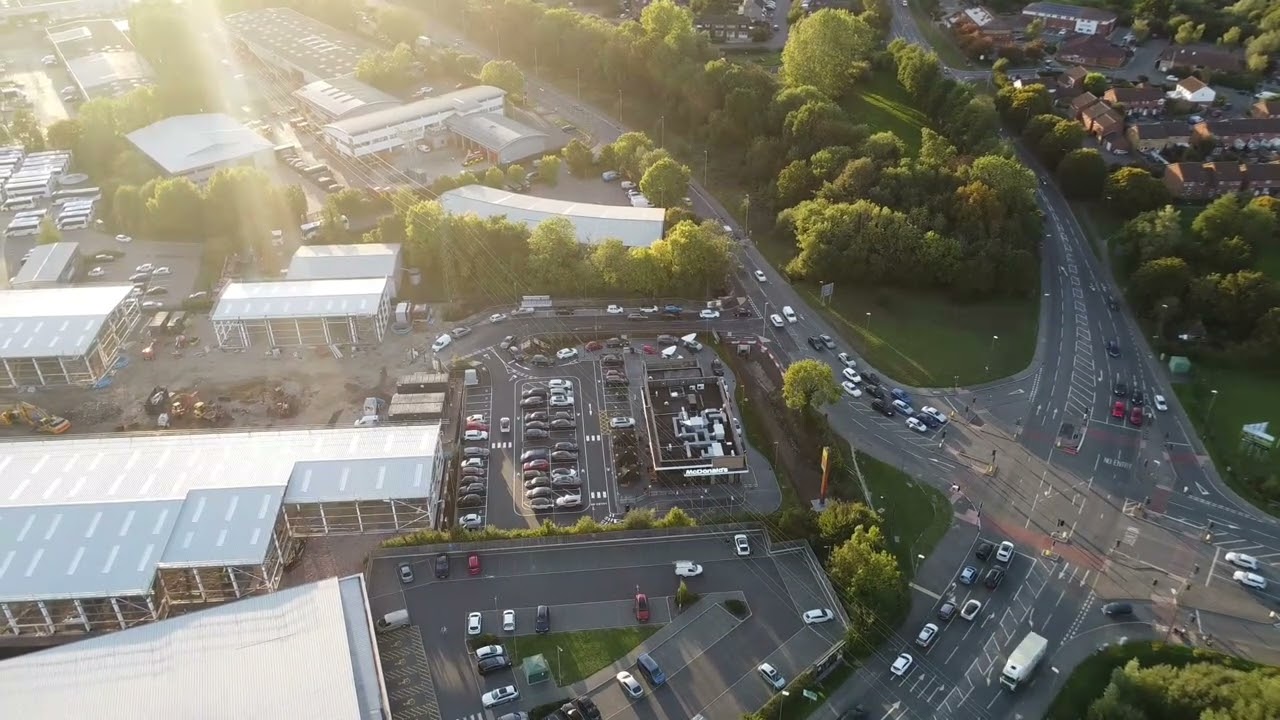 From Empty Lot to 24/7 Drive-Thru 🍔 Aylesbury’s New McDonald’s Build | Stocklake Drone Footage 🚁🚤