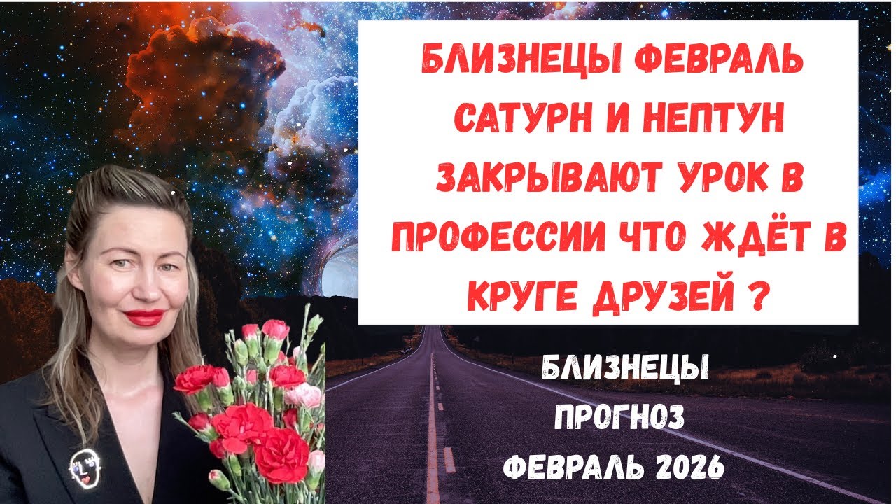 🔥Близнецы в феврале Сатурн и Нептун закрывают урок в профессии  что ждёт в круге друзей?#близнецы