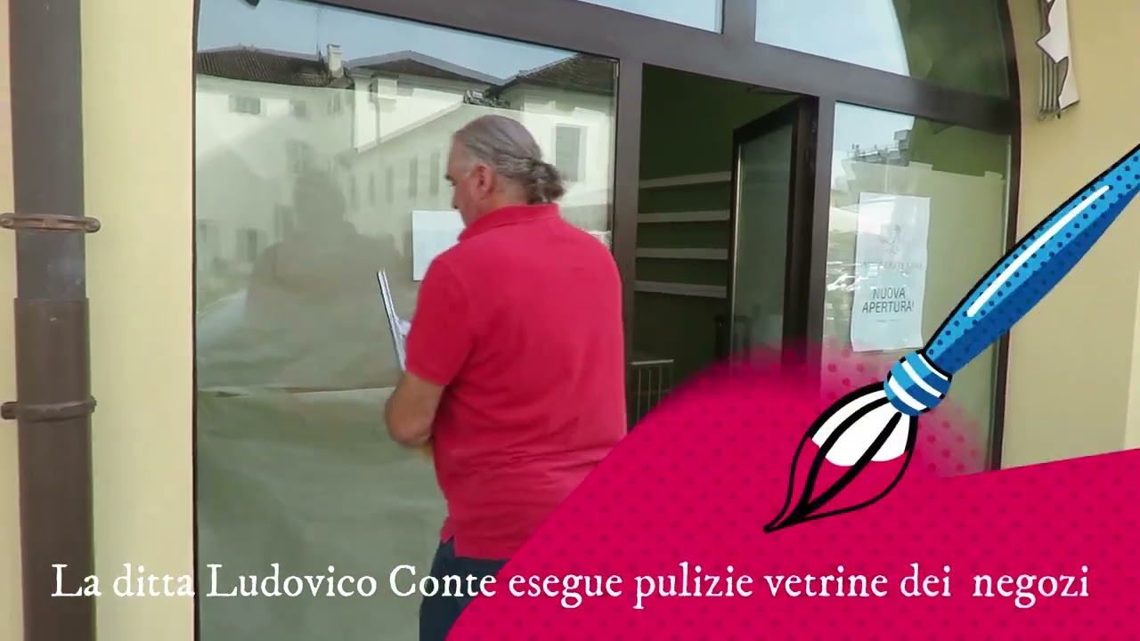 Pulizie vetrine negozi