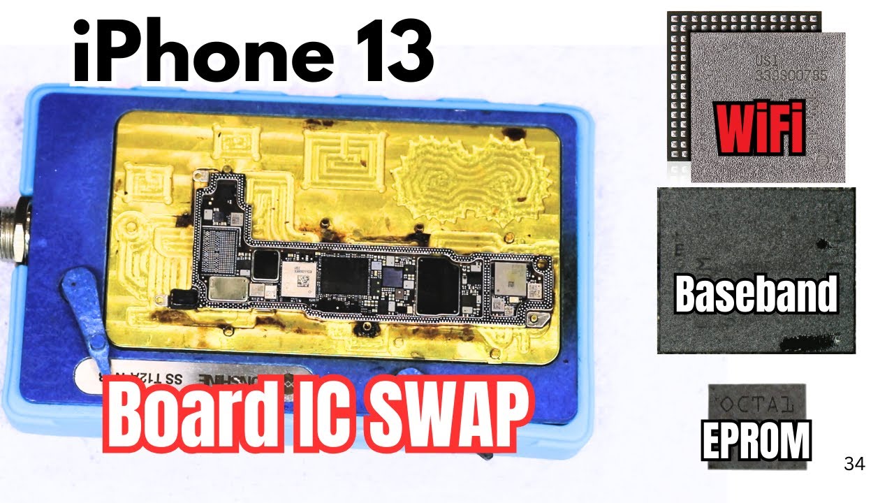 iPhone 13 Baseband WiFi IC Swap | iPhone 13 Board Swap | EPROM Swap / Noor telecom