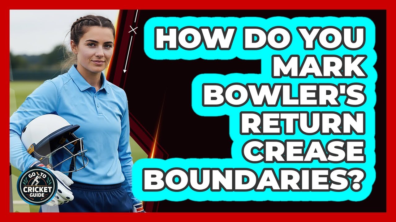 How Do You Mark Bowler's Return Crease Boundaries?