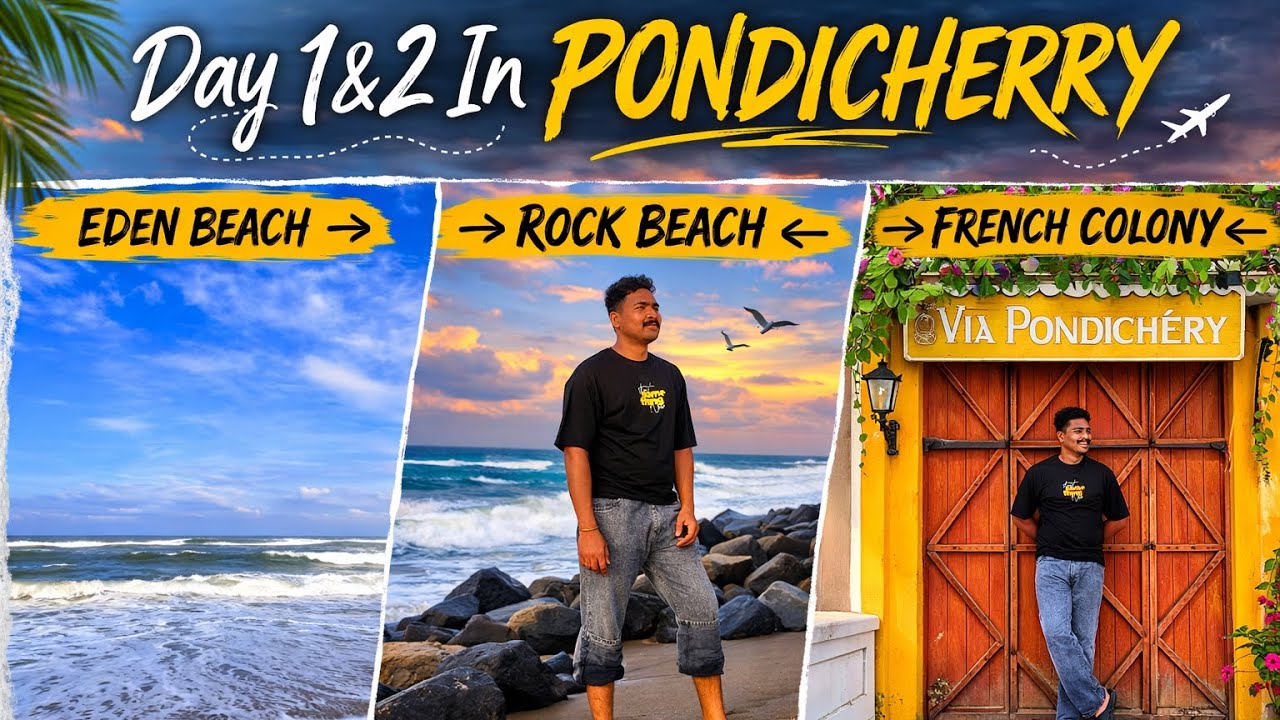 Exploring Pondicherry | Rock Beach, French Colony & Street Vibes (Part 2)