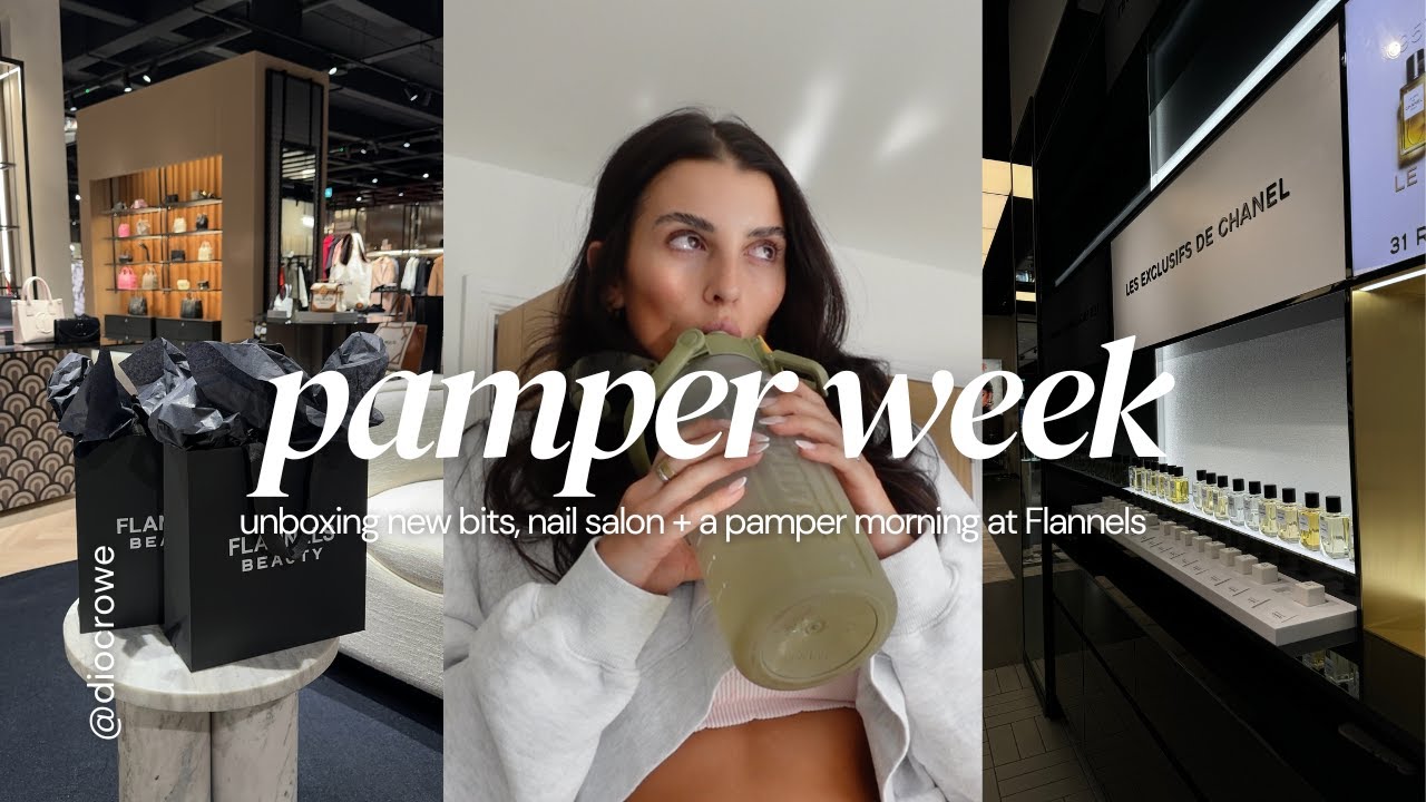Pamper week vlog: flannels beauty, facials + skims haul