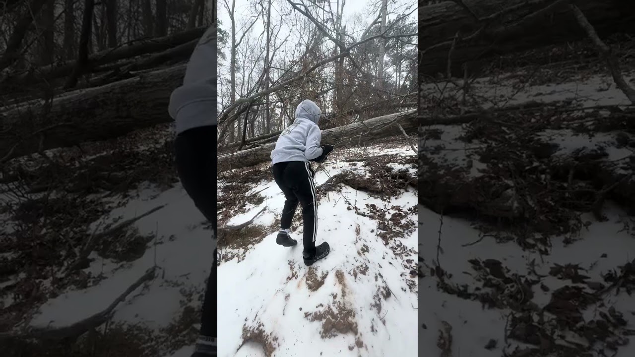 Ice storm 2026 #parkour #ice #backflip #fun #homealone 