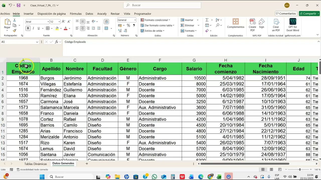 Creación de Dashboard