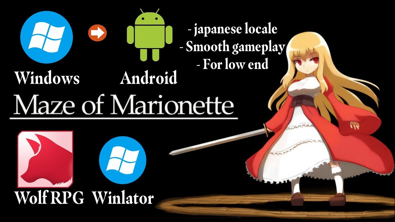 How to play Wolf RPG games on android (japanese locale)