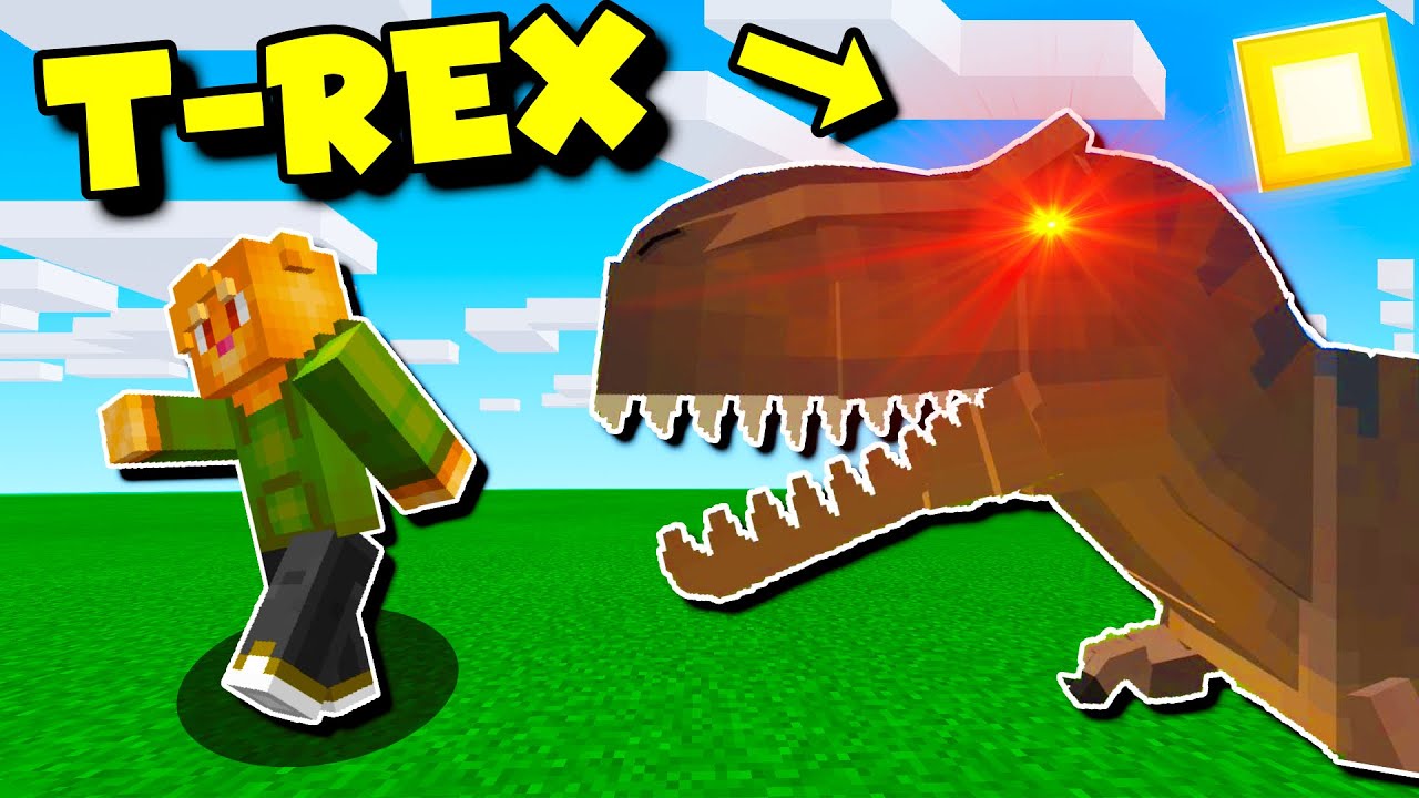 FIGHTING 100 DINOSAURS IN MINECRAFT!! 🦖 (minecraft rp)