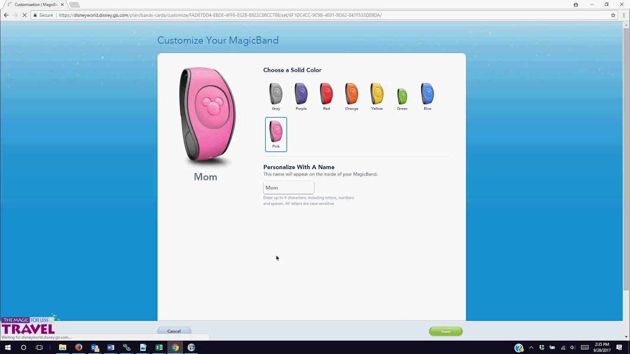 Customize your MagicBands