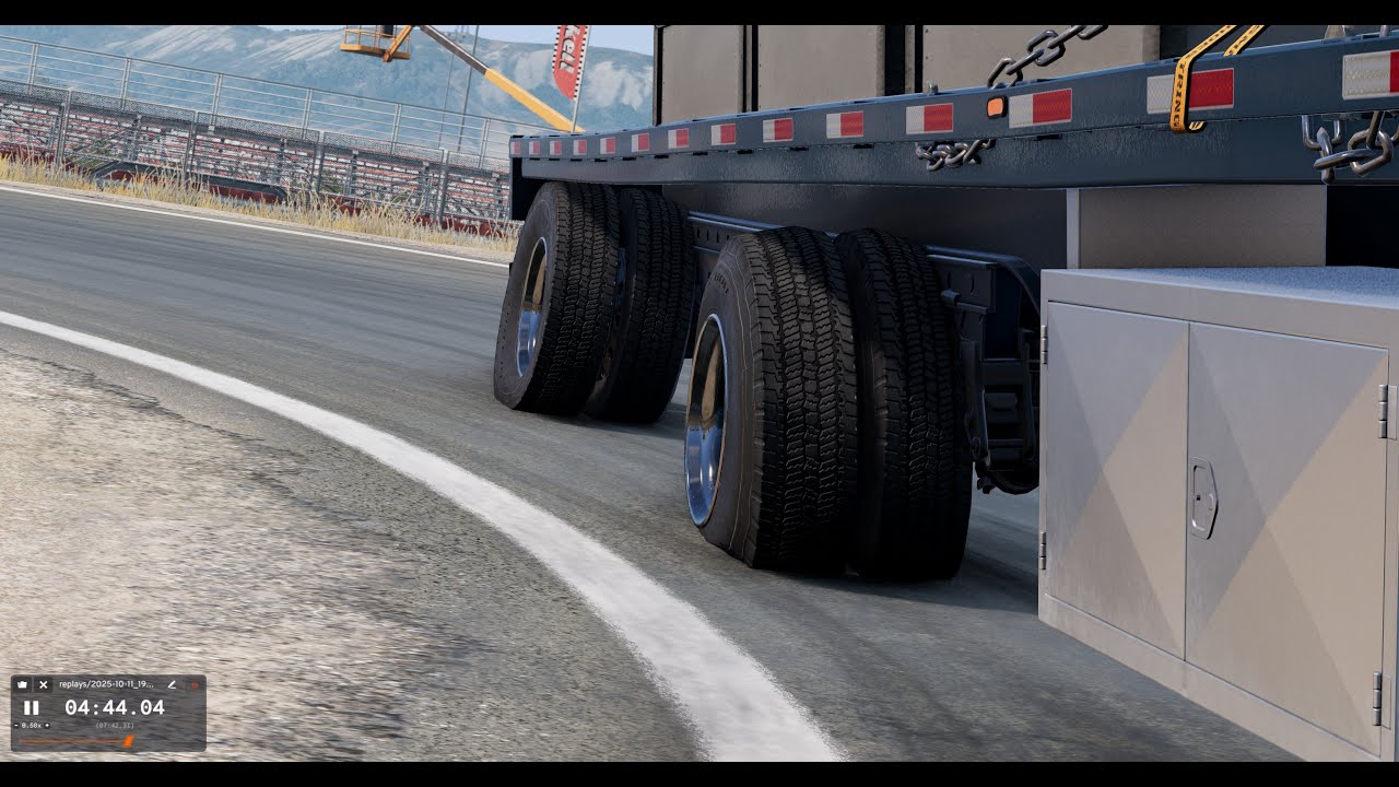 Realistic Tire mod Load Test over 100,000 Pounds - BeamNG Drive