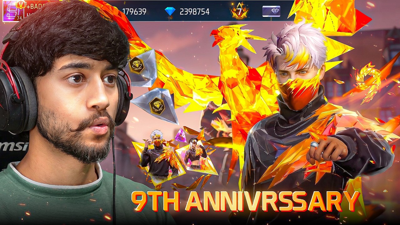 Free Fire 9th Anniversary Update 😱 I Bought The 1st Edition Bundle & Tested New Gameplay