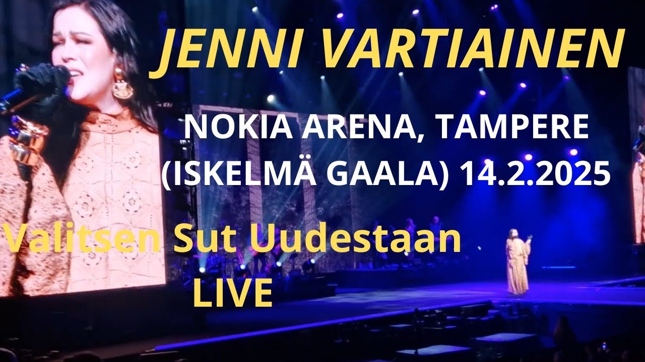 Jenni Vartiainen - Valitsen Sut Uudestaan (Live @Nokia Arena, Tampere 14.2.2025 Iskelmä Gaala)