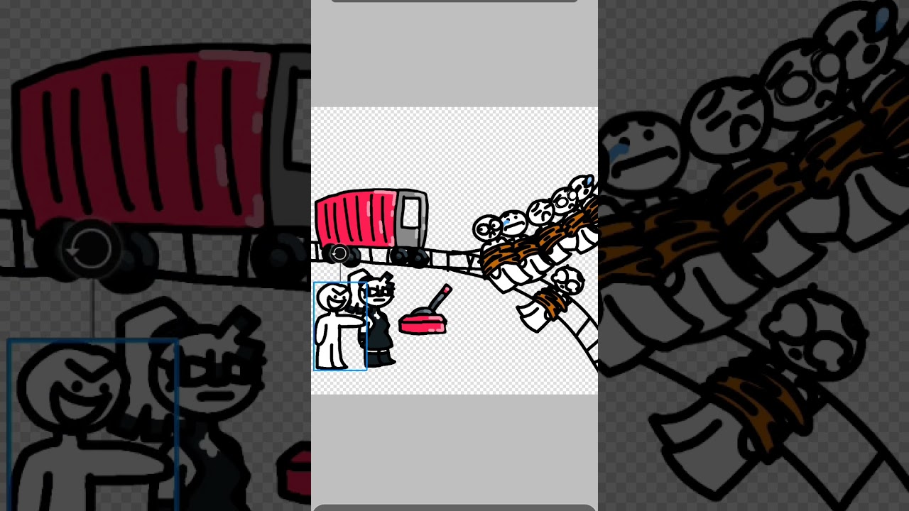 If you don't do anything, Five people will die💀 #funny #animation #ibispaintx #ibispaint #lol #damn