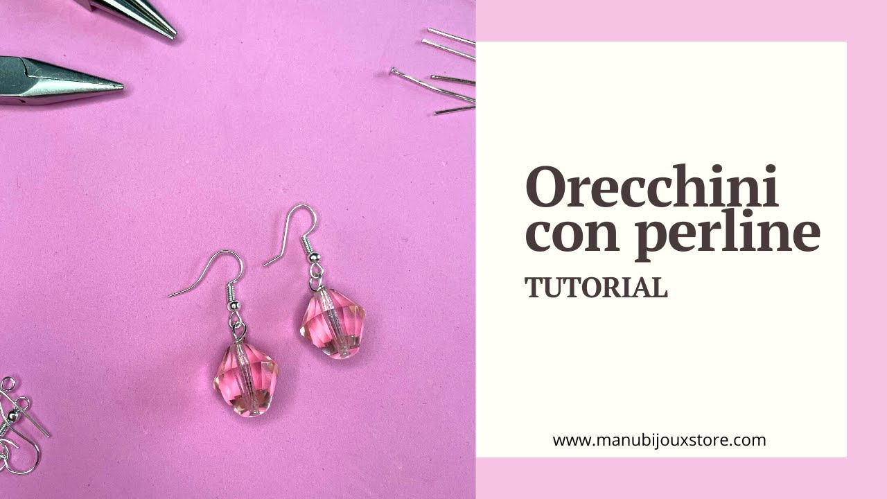 Tutorial orecchini con perline | gioielli fai da te in italiano 🌸 ManuBijouxStore