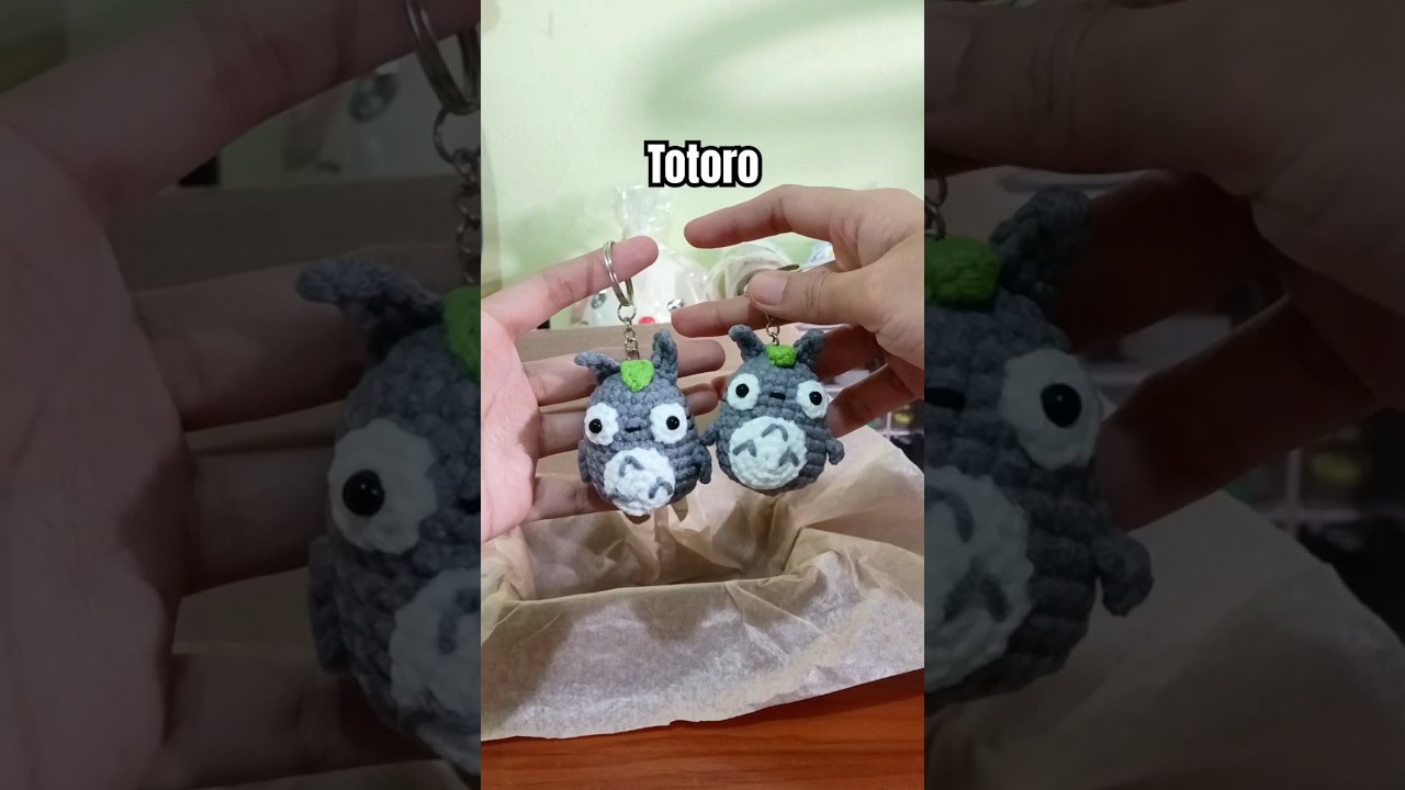 Totoro #handmadegiftideas #diykeychain #crochetkeychains #giftideas #crochettotoro