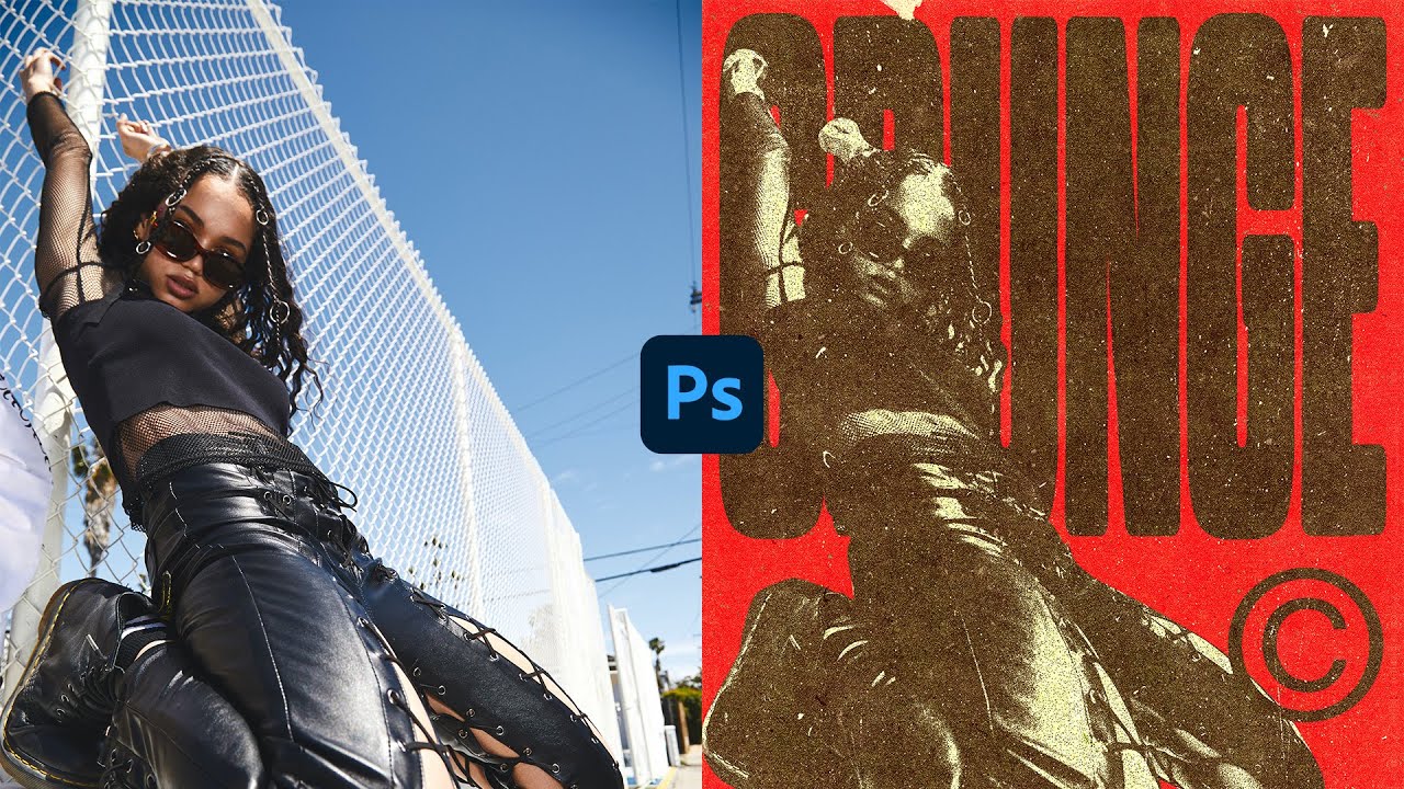 COMO HACER EFECTO HARD GRUNGE PARA TUS POSTERS! /Adobe Photoshop 2023 @Dzn Gio
