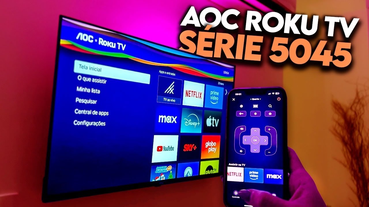 VALE A PENA? Review Smart TV CUSTO BENEFÍCIO AOC Roku TV 5045 43”! Essa é a MELHOR TV Barata 2026?