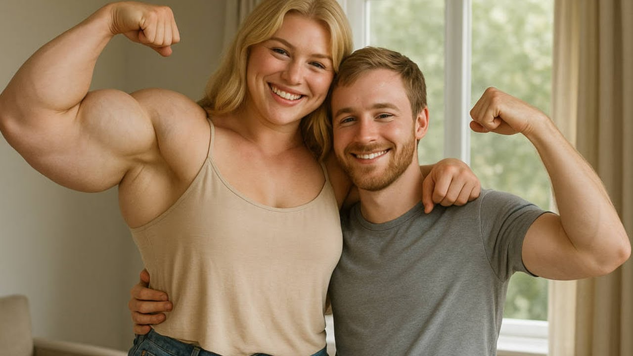 THIS 42 YEAR OLD BODYBUILDER LADY HAVE BIG , BIG , BIG STEEL BICEPS : KATKA
