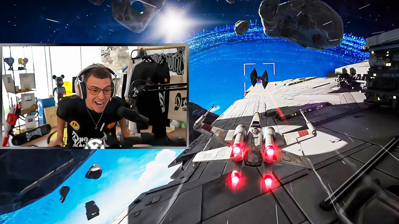 Clix REACTS to Star Wars Fortnite live event!
