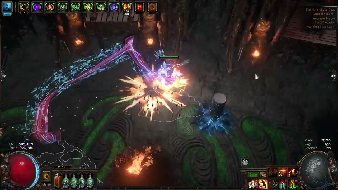 Trial of the ancestors. Poe 3.22. Armourstacker champion, ranking 2000. fullrun. TrialVol1
