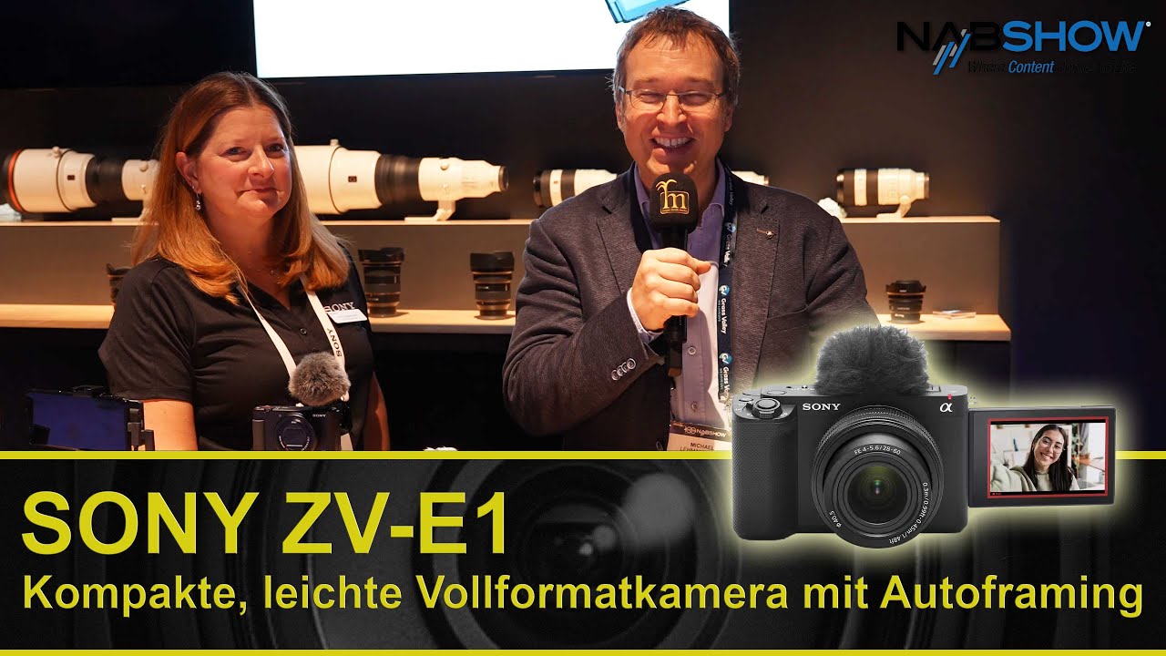 SONY ZV-E1 Kompakte Vollformatkamera mit Autoframing - NAB Show Report 2023