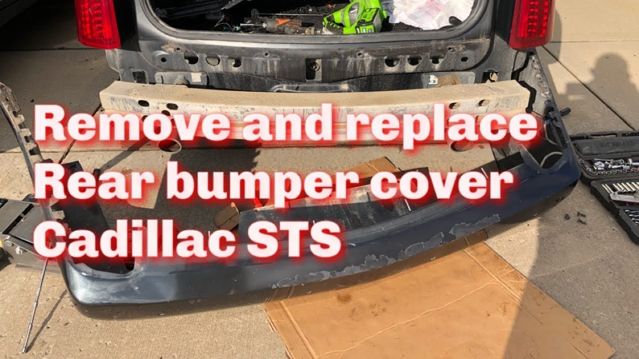 Cadillac STS rear bumper removal and replacement