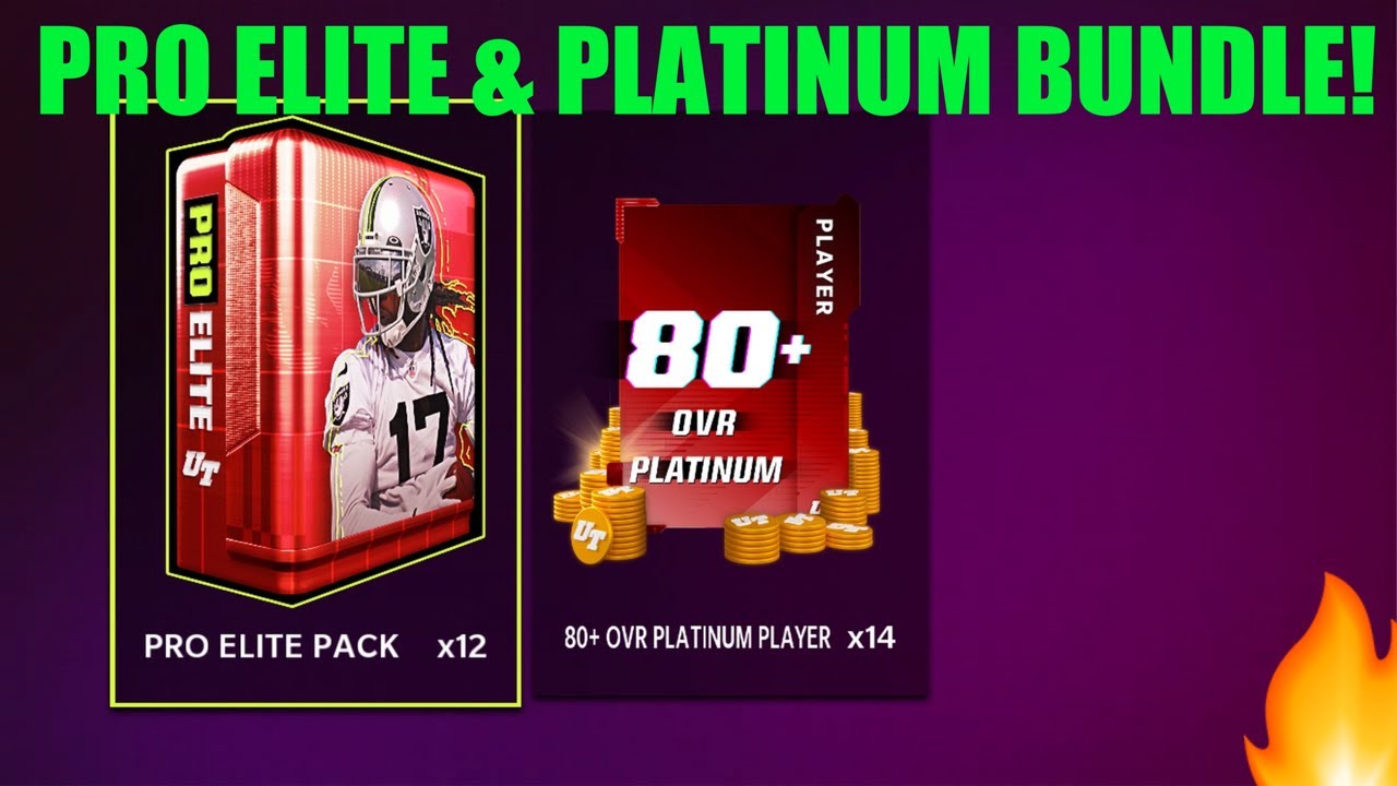 PRO ELITE & PLATINUM BUNDLE! These are decent, Madden 23 Pack Opening