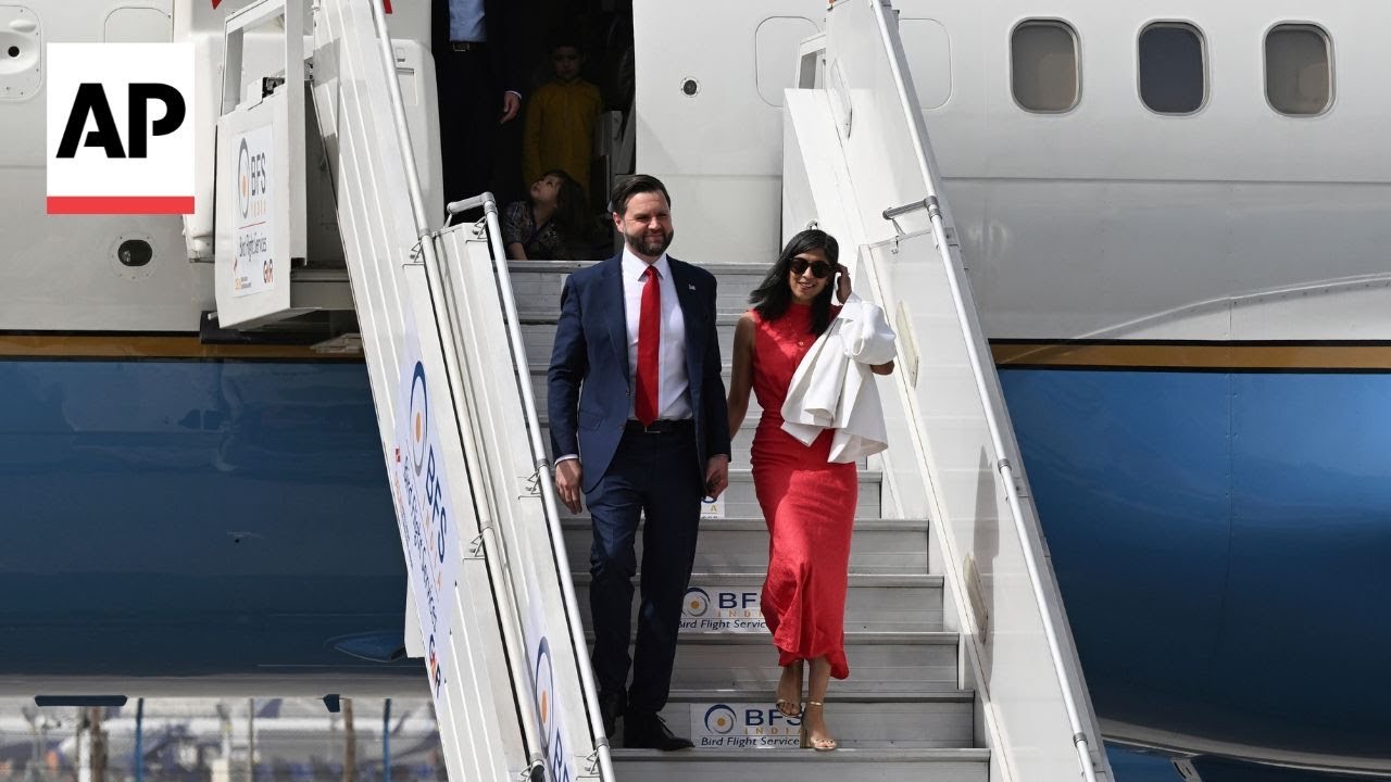 JD Vance arrives in India with his wife Usha