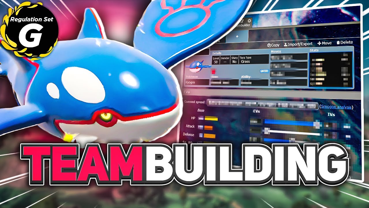 Let's TEAMBUILD with Kyogre! | Pokémon Scarlet & Violet VGC | Regulation G